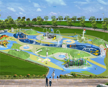 重慶壁山楓香湖兒童公園戲水游樂設(shè)備定制案例