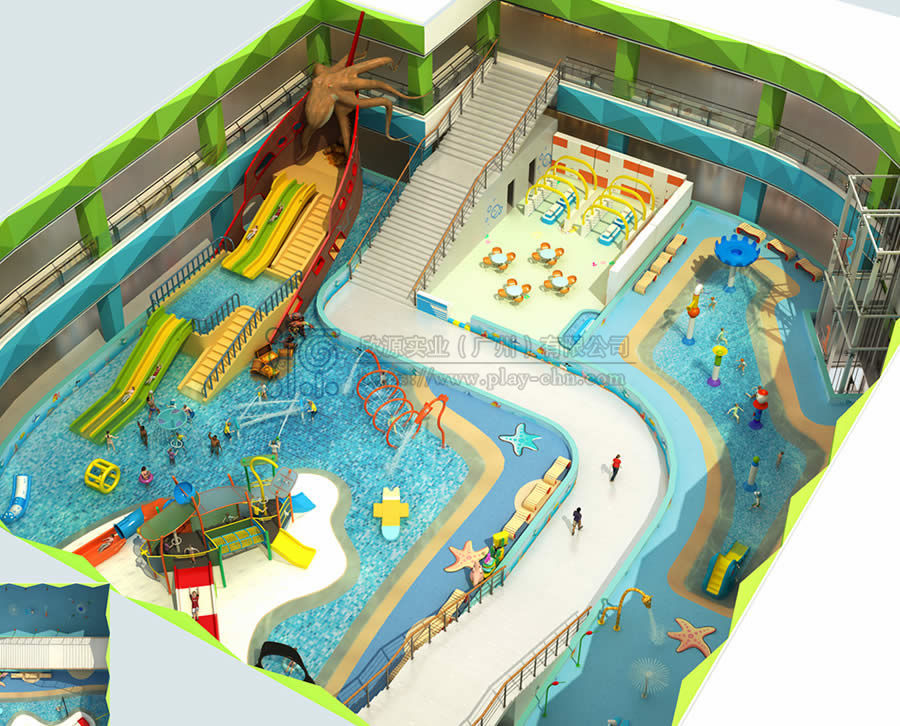 某廣場水上樂園設計效果圖