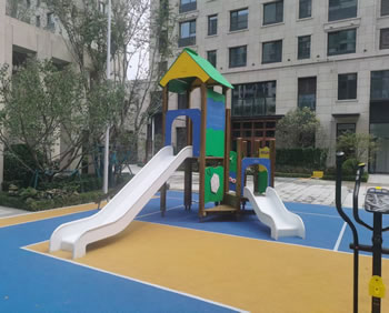 【陸地】房子造型組合滑梯訂制