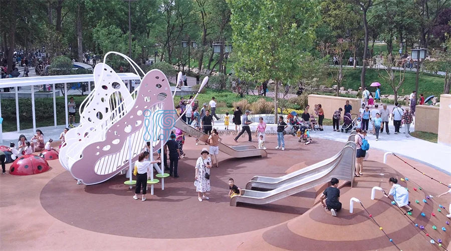 大型蝴蝶造型無動力游樂設備定制