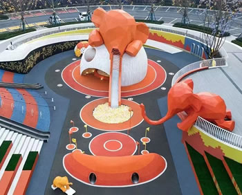 【陸地】大象造型創(chuàng)意滑梯訂制