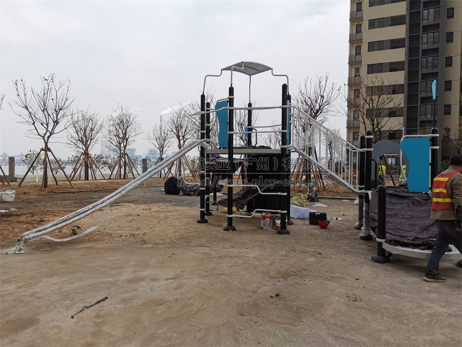 住宅小區無動力組合滑梯定制