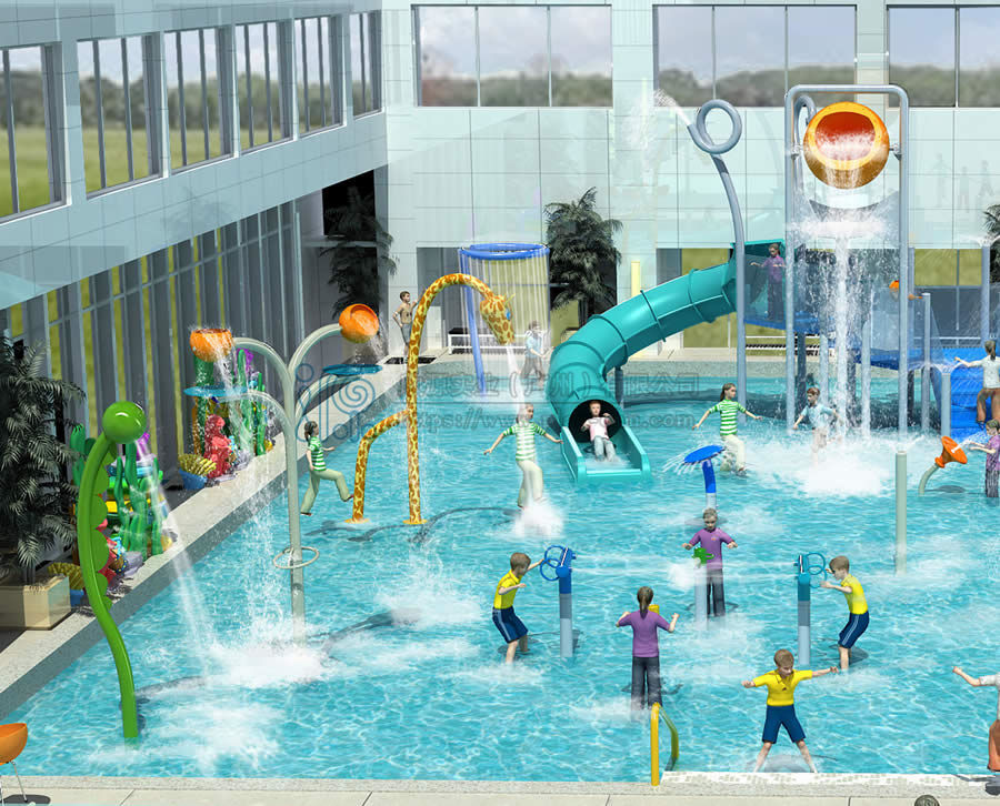小區室外水上樂園戲水設備布局方案