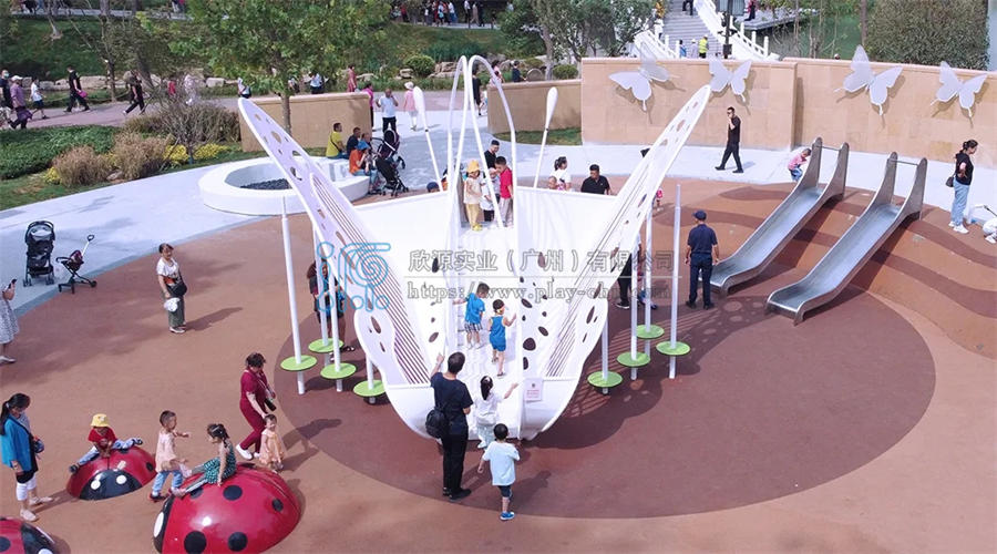 大型蝴蝶造型無動力游樂設備定制