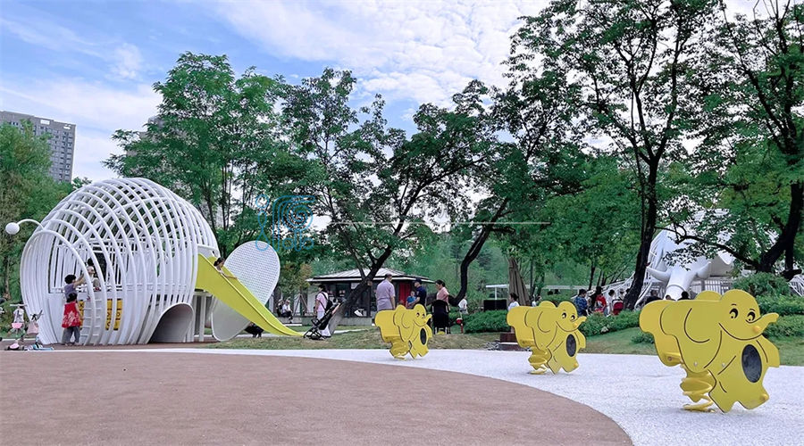 陸地-大象造型組合滑梯定制