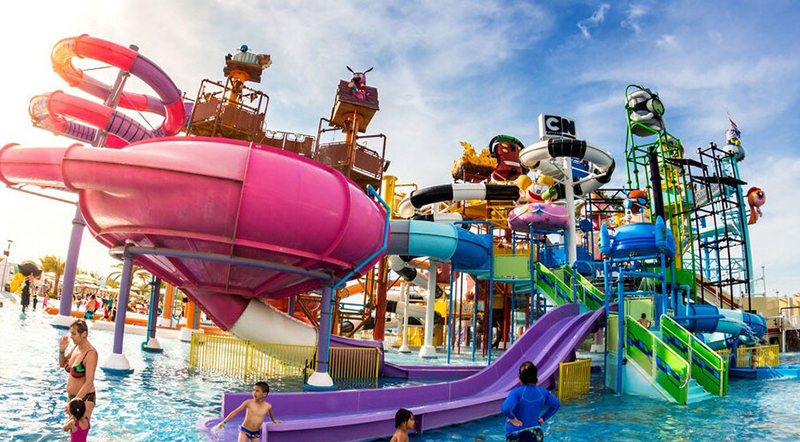 景區游樂設備有哪些-水上組合滑梯圖片