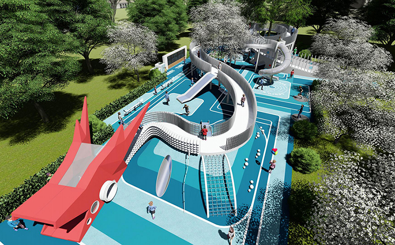 小青龍主題無動力兒童游樂園 小青龍主題無動力兒童游樂園