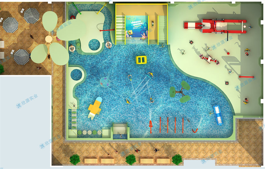 488平方室內水上樂園設備方案