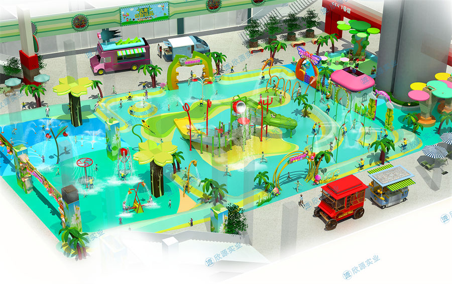 800平方旱噴水上樂園整體規劃方案