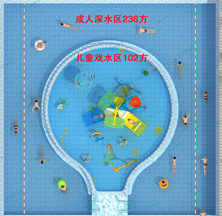 361平方室內(nèi)水上樂園