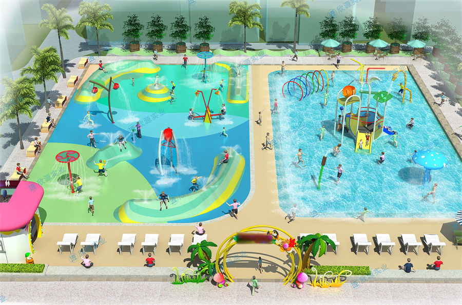 900平方旱噴水上樂園整體規劃方案