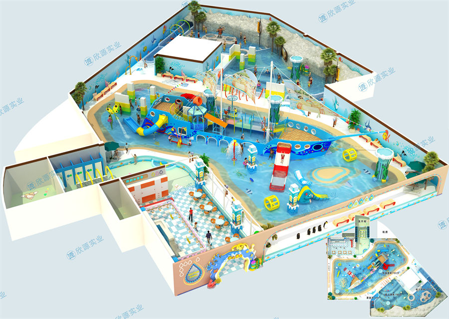 2000平方室內水上樂園