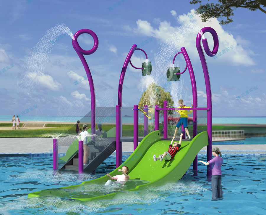 戶外小型水上滑梯組合