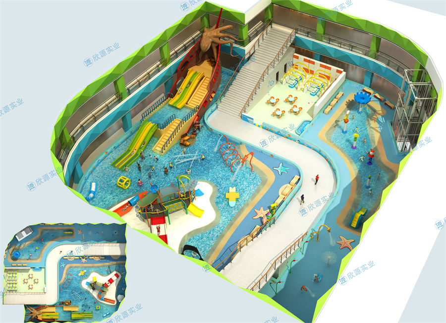 1200平方室內水上樂園