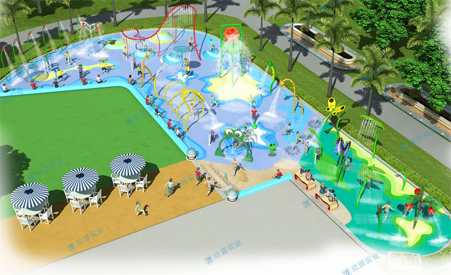 449平方旱噴水上樂園