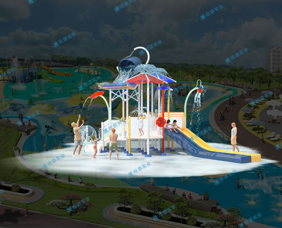 兒童水上滑滑梯組合