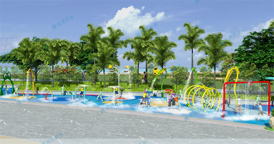 457平方旱噴水上樂園設備廠家