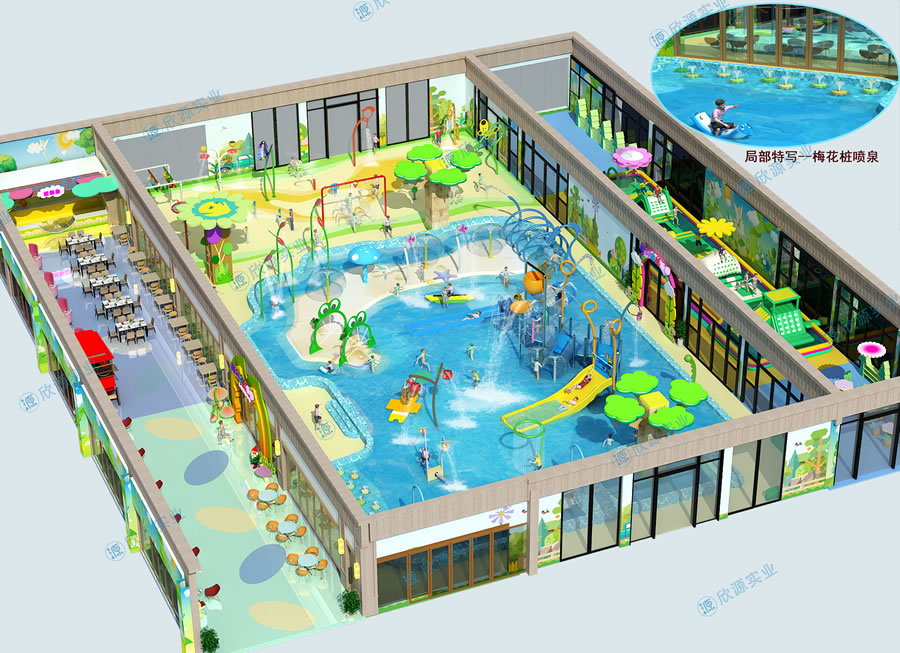 1000平方旱噴水上樂園整體規(guī)劃方案