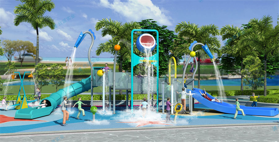 457平方旱噴水上樂園設備廠家