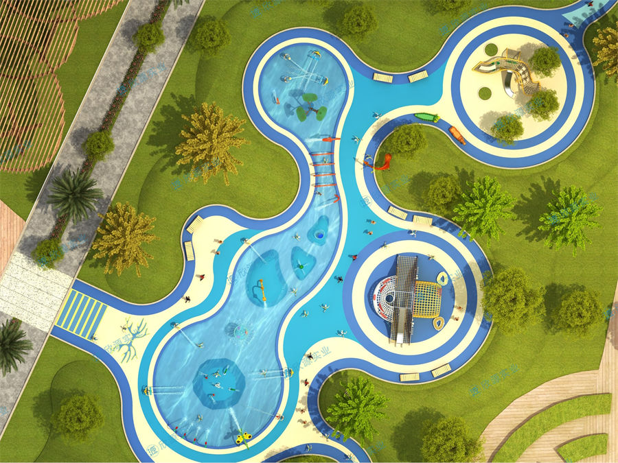2300平方旱噴水上樂園整體規劃方案