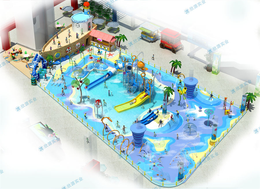 800平方旱噴水上樂園整體規劃方案