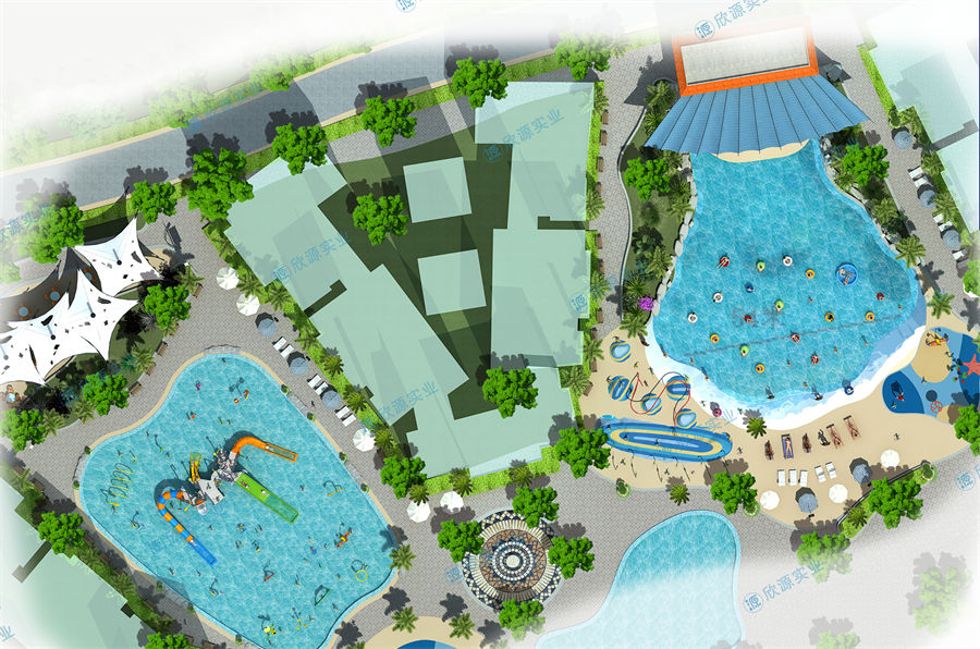 908平方室外水上樂園整體規劃方案