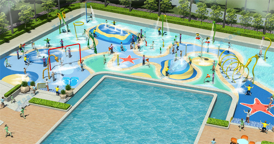 680平方旱噴水上樂(lè)園整體規(guī)劃方案