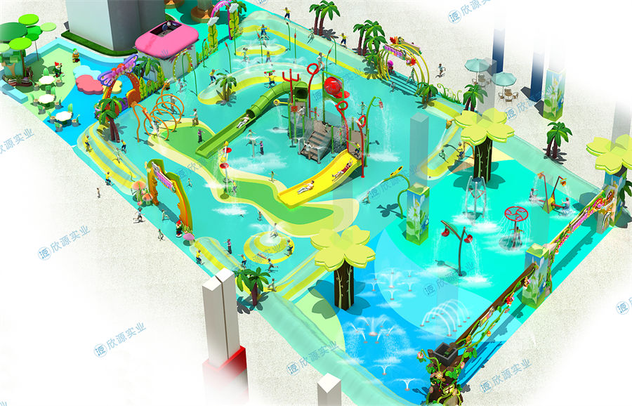 800平方旱噴水上樂園整體規劃方案