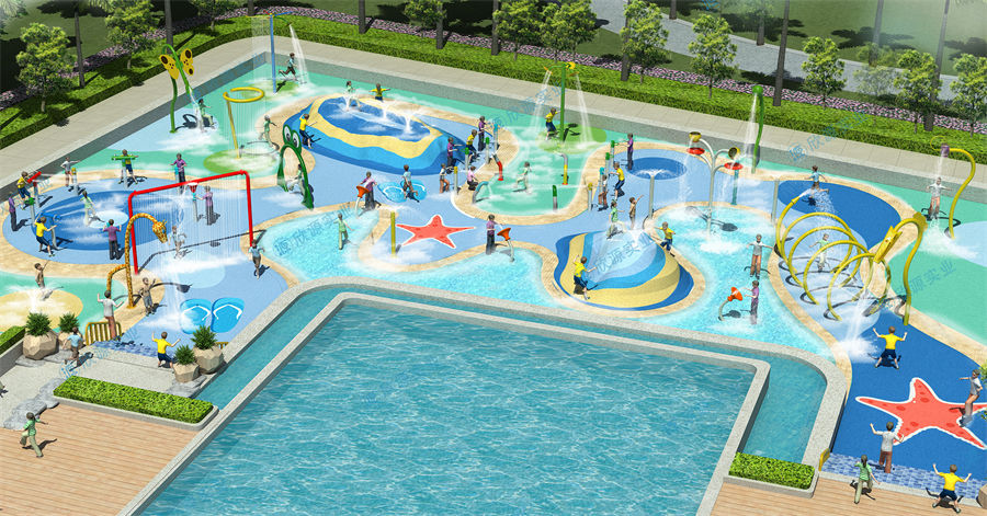 680平方旱噴水上樂(lè)園整體規(guī)劃方案