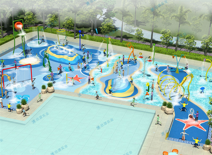 680平方旱噴水上樂(lè)園整體規(guī)劃方案