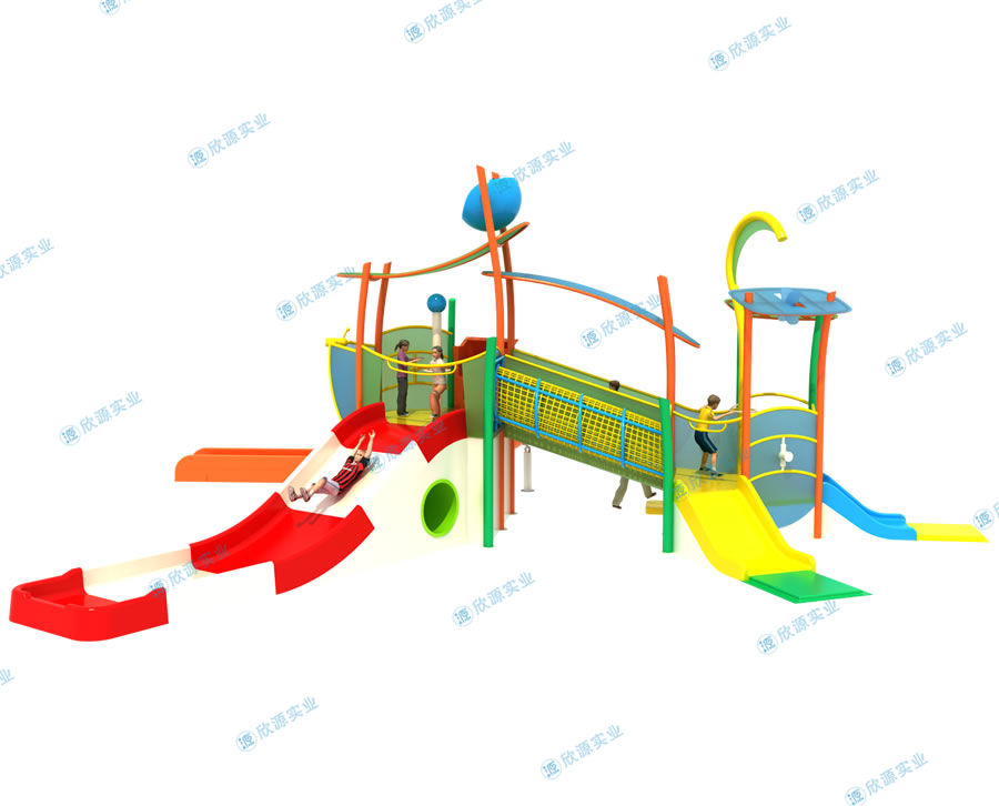 兒童游樂設施水上組合滑梯