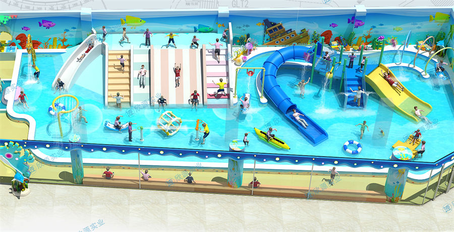 431平方室內(nèi)恒溫水上樂園
