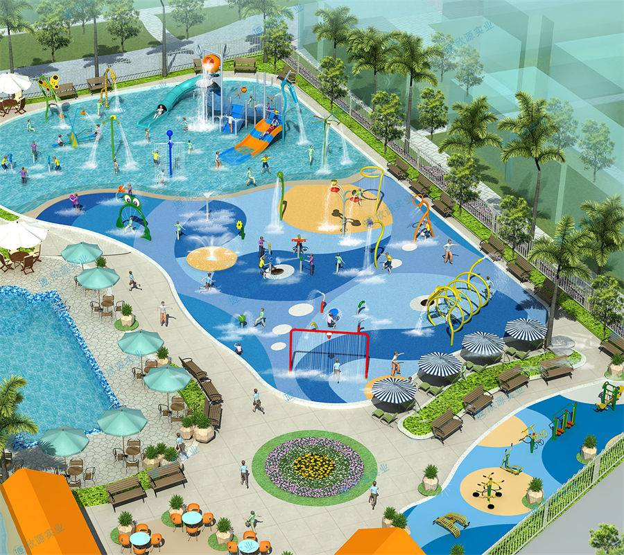 800平方旱噴水上樂園整體規劃方案