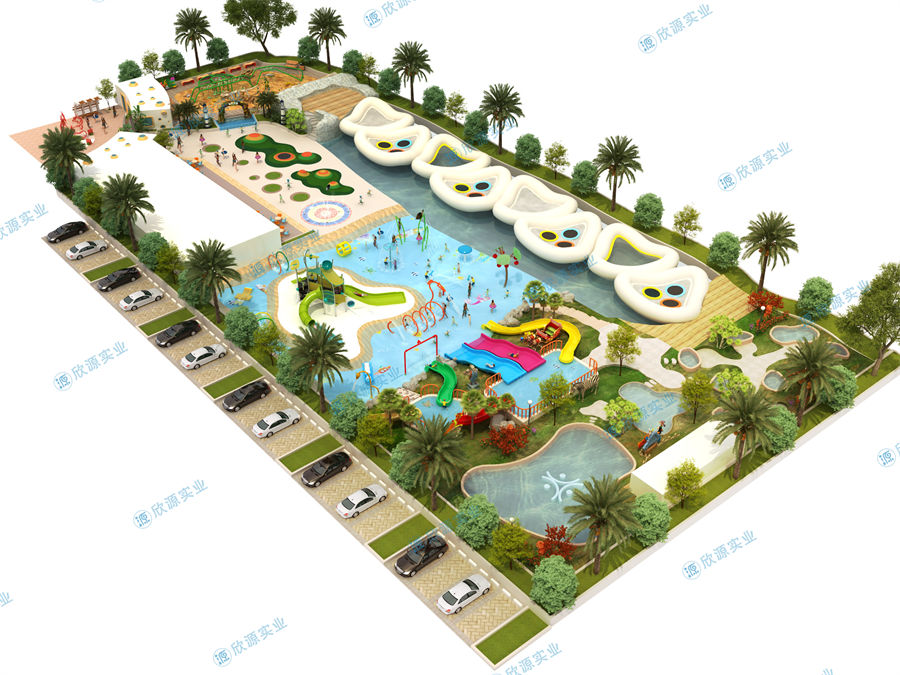 3000平方旱噴水上樂園整體規劃方案