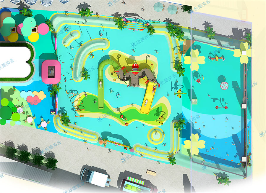 800平方旱噴水上樂園整體規劃方案