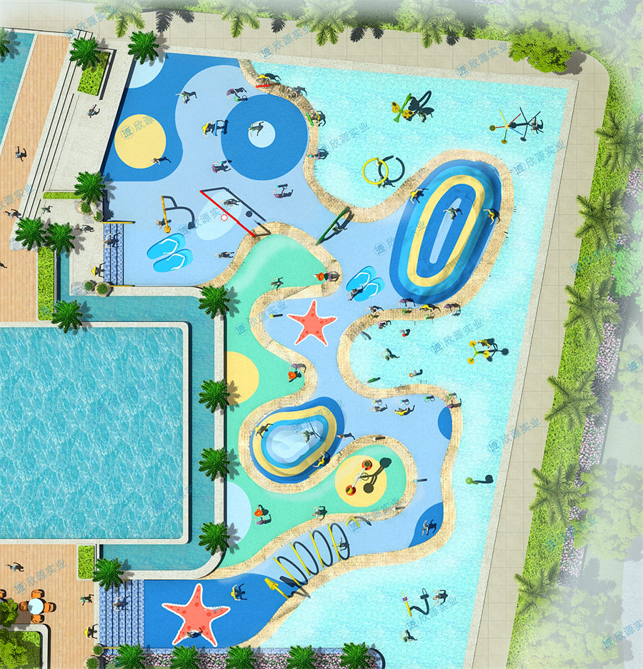 680平方旱噴水上樂(lè)園整體規(guī)劃方案