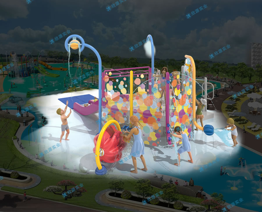 兒童水上樂園組合滑梯