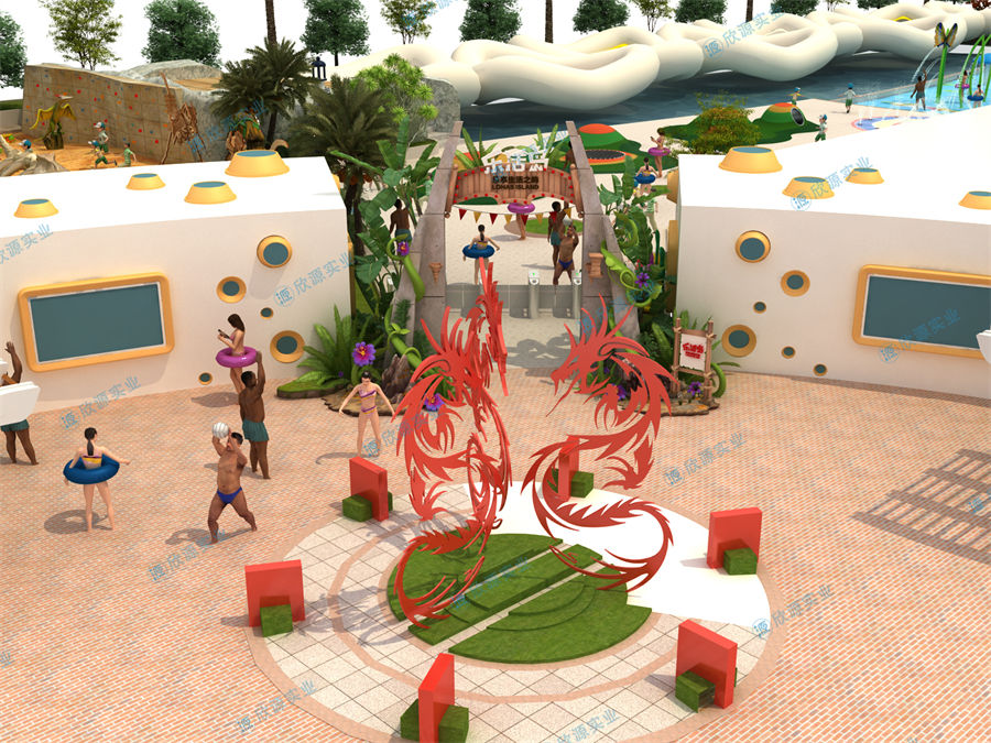 3000平方旱噴水上樂園整體規劃方案
