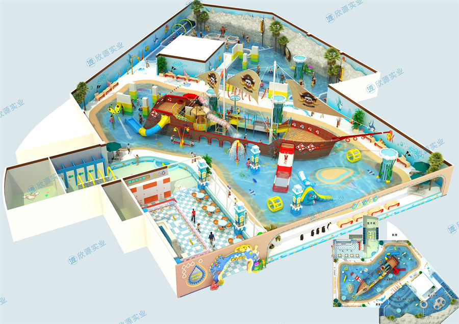2000平方室內水上樂園