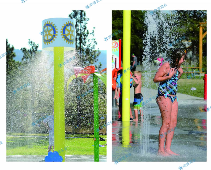 立柱噴霧戲水游樂設備