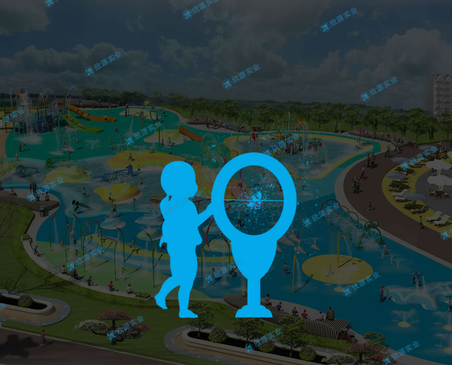 噴水圓環戲水小品設備