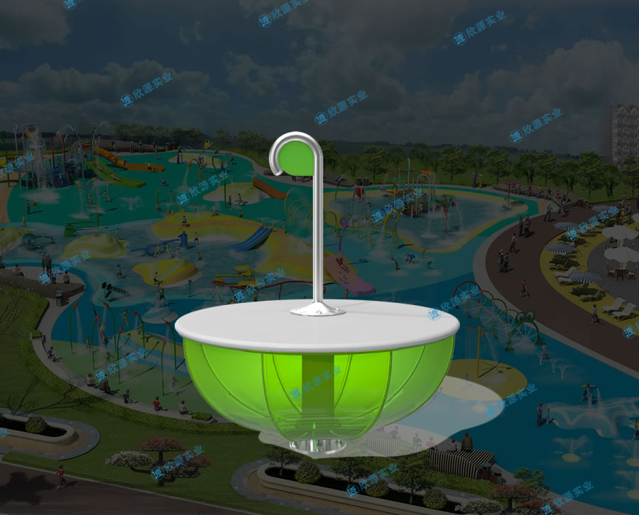 雨傘噴水戲水小品設備