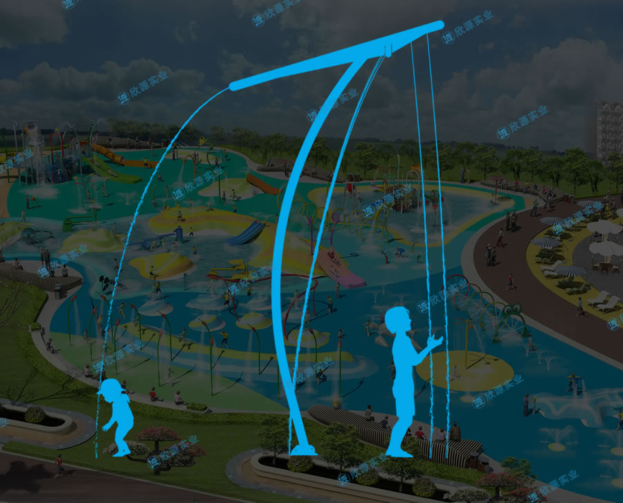 淋水風箏戲水小品設備