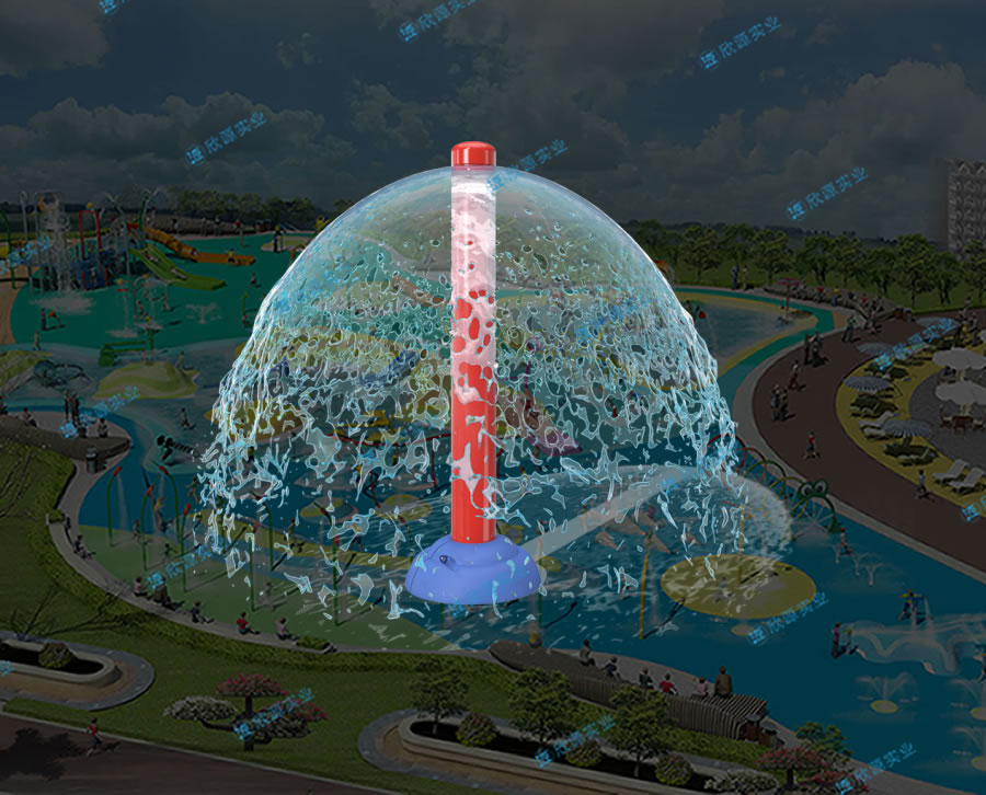 瀑布矮立柱戲水游樂設備