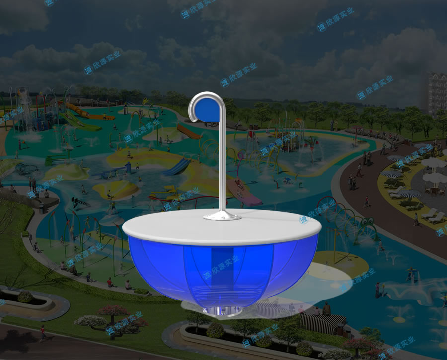 雨傘噴水戲水小品設備