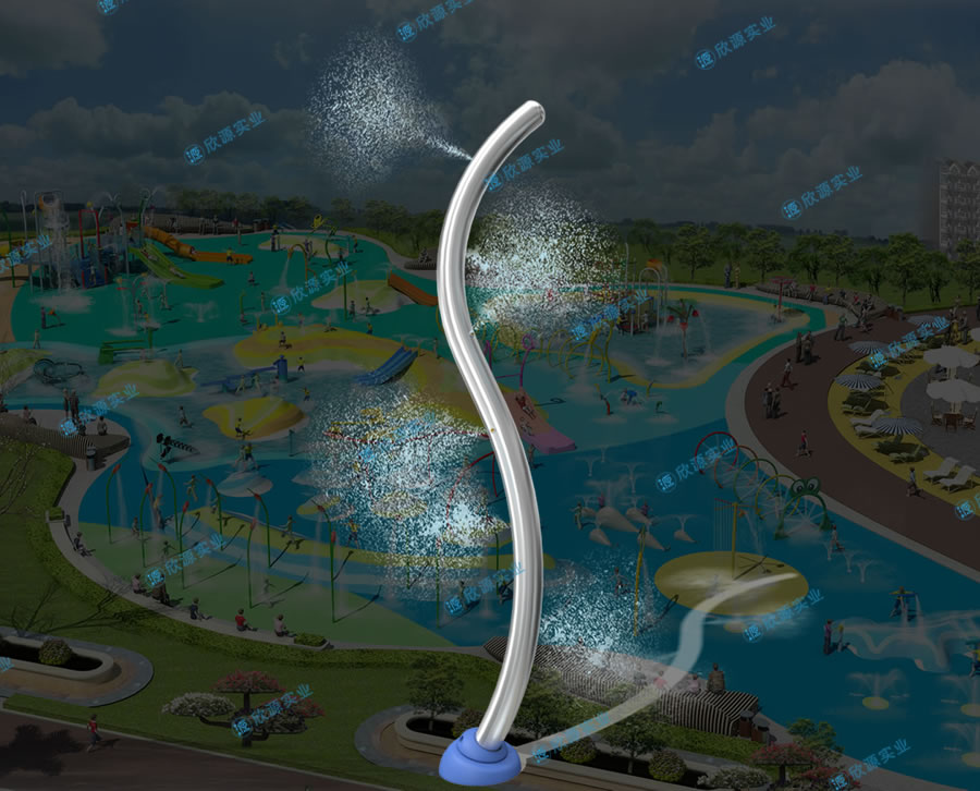 噴霧S管戲水小品