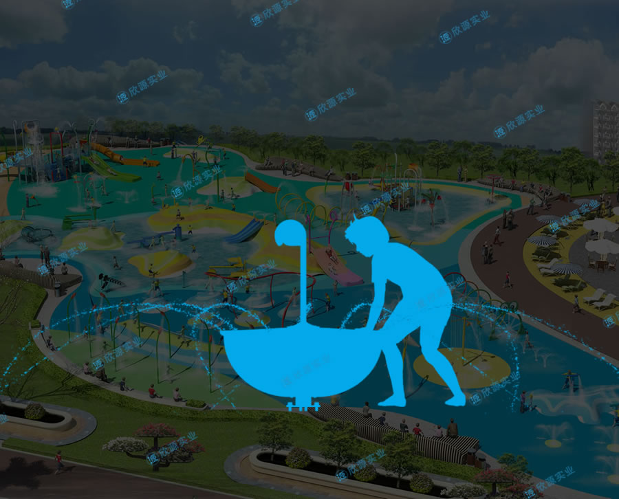 雨傘噴水戲水小品設備