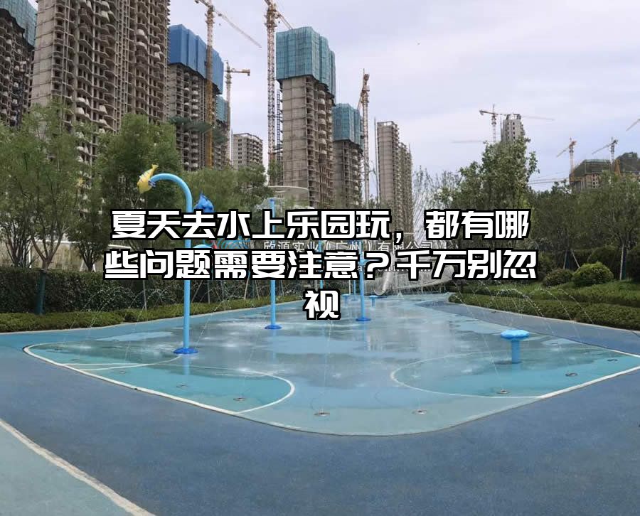 夏天去水上樂園玩，都有哪些問題需要注意？千萬別忽視