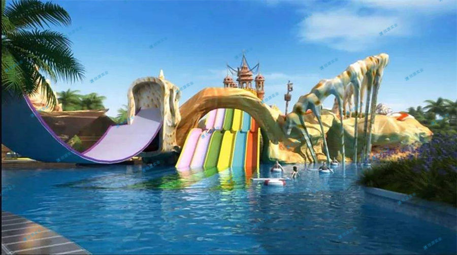 充氣式滑梯便于操作的兒童游樂(lè)設(shè)備-7313