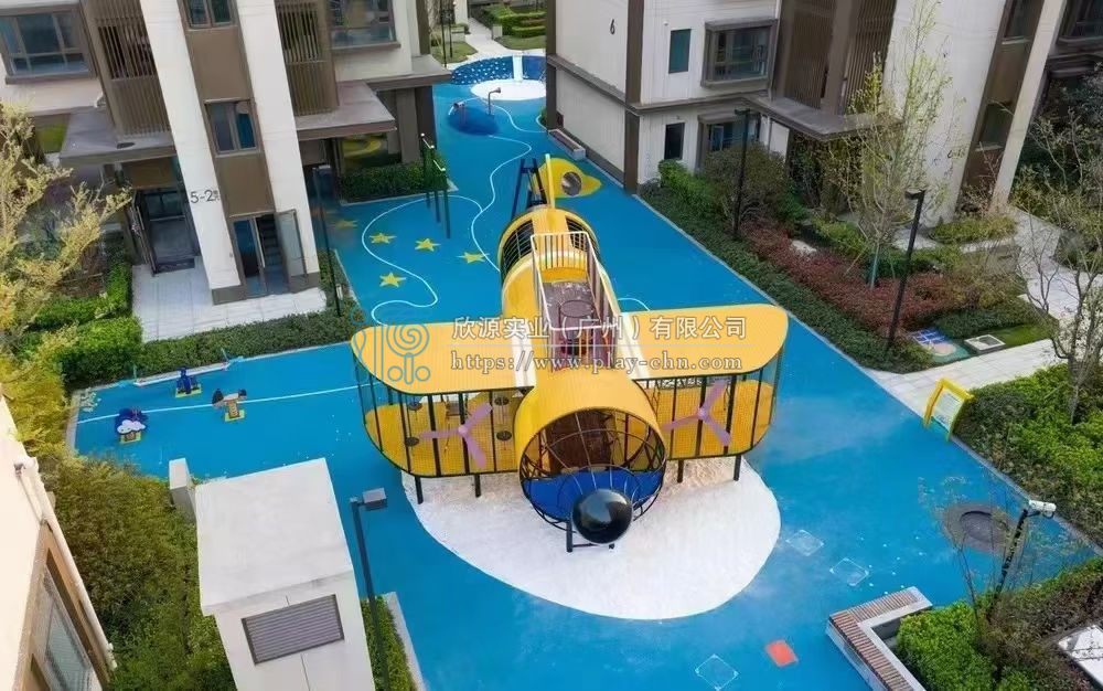 飛機造型繩結攀爬游樂設備